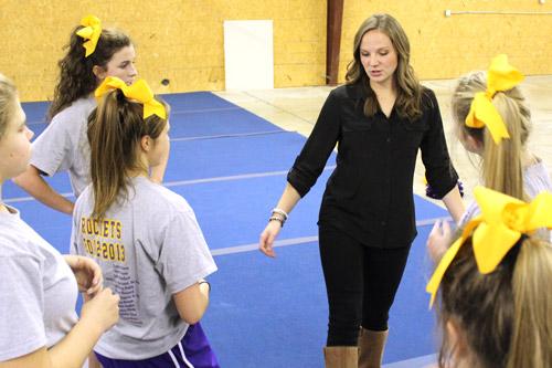 The team's upperclassmen said they could relate to their new coach. “She’s younger, she understands what it’s like to cheer," said Jayme Howard, senior.