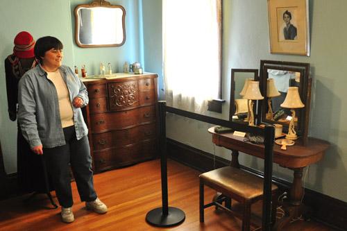 Tour guide Karen Trout conducts a tour of the Pfeiffer home at Hemingway-Pfeiffer Museum and Educational Center in Piggot. Marilyn Lanford
