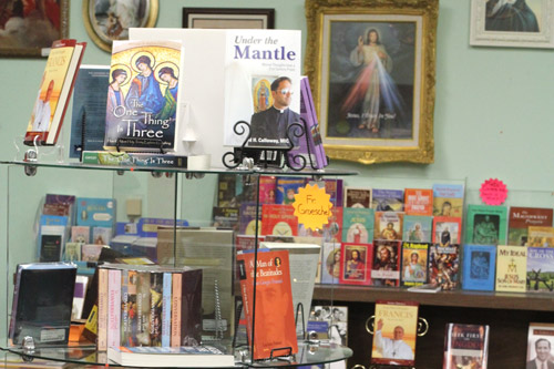 Even though the business has changed dramatically thanks to e-books, physical stores like this one at Christ the King Church in Little Rock still give congregants access to resources to deepen their Catholic faith.  