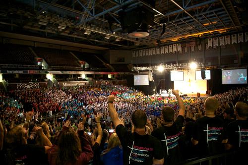 The Archdiocese of St. Louis hosted 7,000 youth over the two weekends of the Steubenville Mid-America conference. Rebecca Lane photo