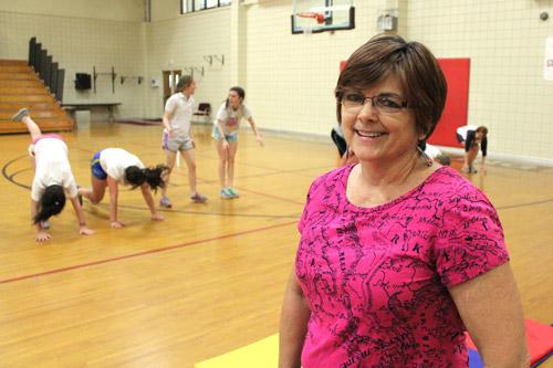Christ the King School’s physical education teacher Jan Pipkin started the program four years ago. Her standing invitation to other schools’ athletes to join the training has thus far gone unaccepted. (Dwain Hebda photo)