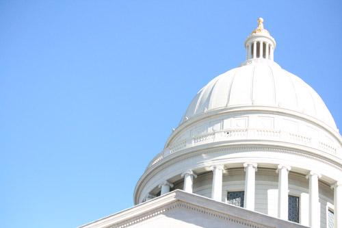 The Arkansas State Capitol dome shines in the sun before the March for Life on the capitol grounds, Jan. 18, 2015. Arkansas’ death penalty was an important life issue in the news during 2015. (Malea Hargett photo. Prints not available.)