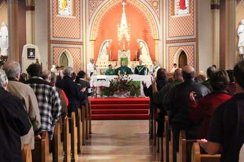 Faithful gathered from across the state to pack the Cathedral of St. Andrew in Little Rock for the annual Mass for Life, celebrated by Bishop Anthony B. Taylor. (Dwain Hebda photo)