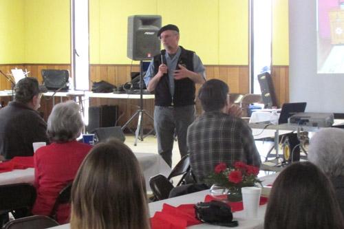 Guest speaker Ron Matviyak traveled from Alaska to share his knowledge of Slovakia at Sts. Cyril and Methodius Church. 