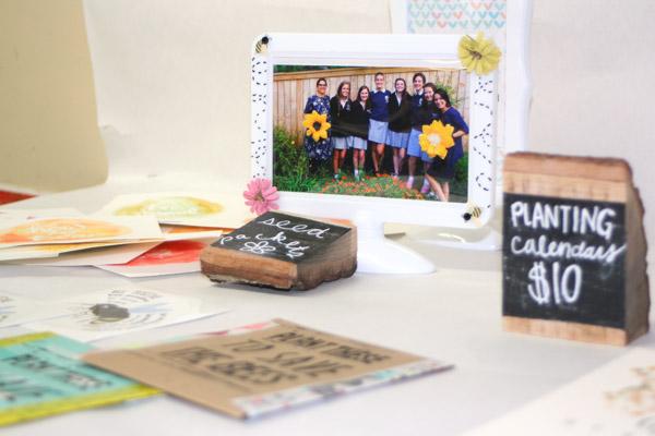 To raise money for their garden project and work to help sustain the bee population, the MSM HoneyBelles team created items for a fundraiser to sell and to give away to educate people on bee causes. (Aprille Hanson photo)