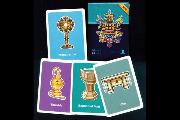 This classic childhood match game puts Church objects on the cards. 