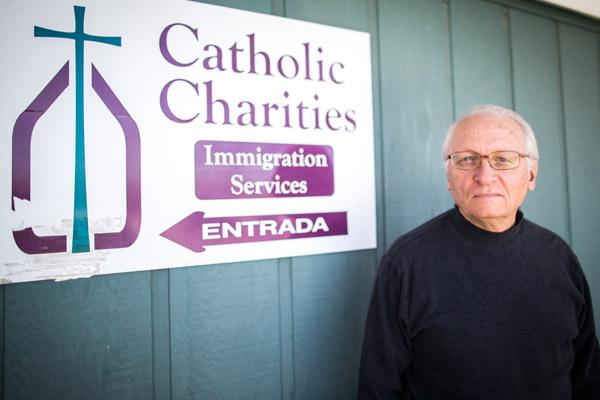At Catholic Charities Immigration Services - Springdale, director Frank Head  (Arkansas Catholic file / Travis McAfee photo)
