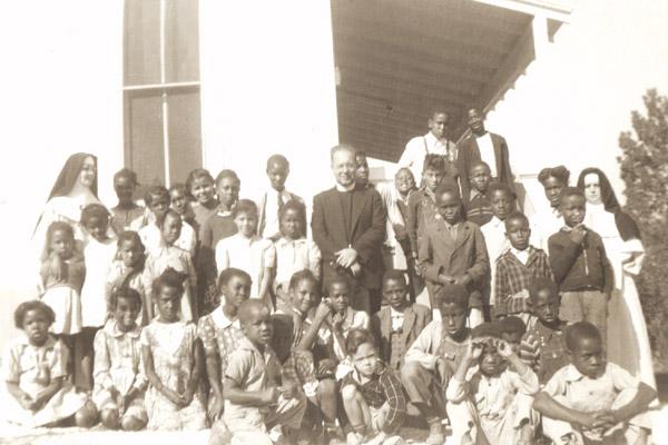 St. Gabriel School students in Hot Springs pose for a photo. Most of the black Catholic schools were closed in the 1960s and 1970s. (Diocese of Little Rock archives)