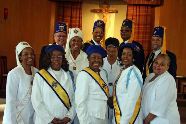 Members of the Knights of Peter Claver and the Ladies Auxiliary from Chapter No. 224 at St. Bartholomew Catholic Church in Little Rock. (Photo courtesy John Gillam, Jr.)
