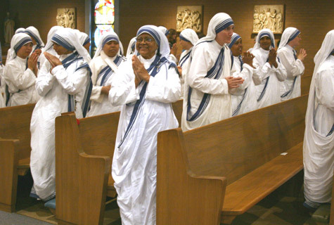  the Missionaries of Charity 25th anniversary in Little Rock April 24.