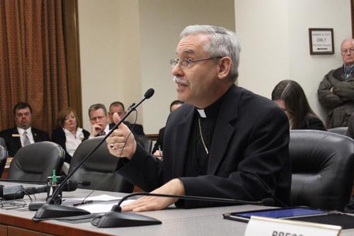 Bishop Anthony B Taylor testifies before the Arkansas Senate Judiciary Committee, "We think of premeditated killing as being even worse than crimes of passion. When the state kills, it is premeditated and cold-blooded."
