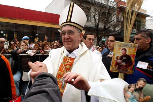 The world's cardinals meeting in conclave elected Cardinal Jorge Mario Bergoglio of Buenos Aires, Argentina, a 76-year-old Jesuit, as pope. He took the name Francis. He is pictured in a 2009 photo.
(CNS/Marcos Brindicci, Reuters)