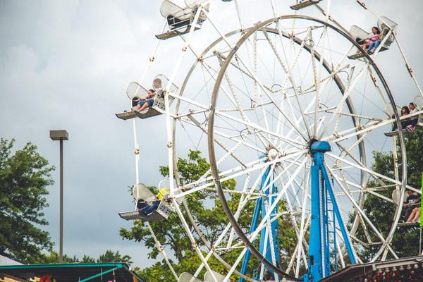 The Ferris wheel was a big draw for parishioners and local residents who attended Summerfest. (Travis McAfee photo)