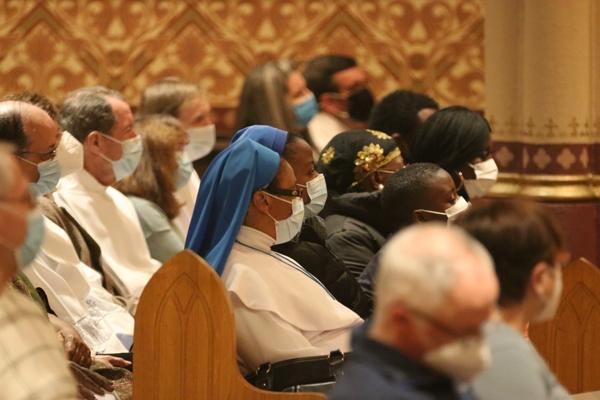 The congregation at the 35th Annual Dr. Martin Luther King Jr. Memorial Mass included religious and the current diaconate formation class. (Chris Price photo)
