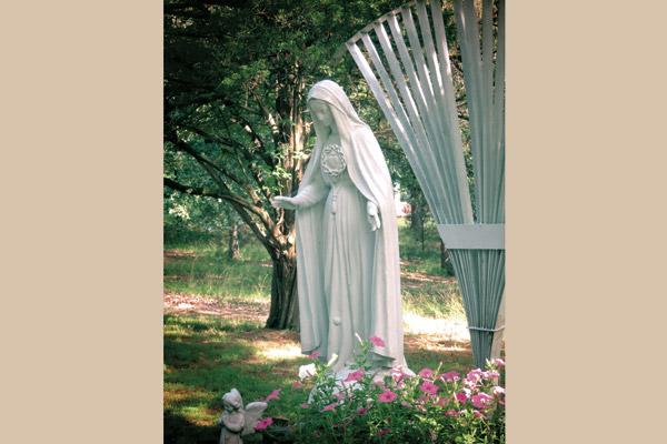 Honorable mention: Immaculate Heart of Mary statue by Sister Maria Rose Carter, OSB, of Jonesboro.