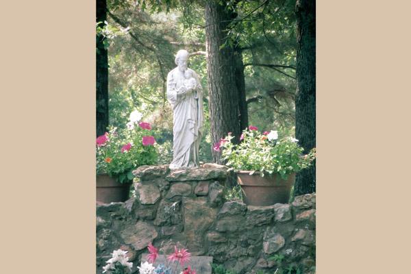 Honorable mention: Statue of St. Joseph by Sister Maria Rose Carter, OSB, of Jonesboro.
