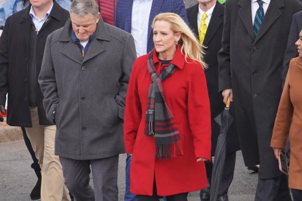 Lt. Gov. Leslie Rutledge walked at the front of the 45th Annual March for Life in Little Rock, Jan. 22. (Malea Hargett photo)