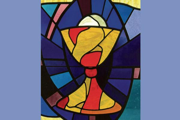 Honorable mention: A chalice in stained glass at St. Bernard Church in Bella Vista, by Ronni Moore, also of Bella Vista.