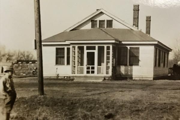 This black and white photo shows the St. Anthony Church rectory in 1928. Courtesy Jeannie Sitzer.