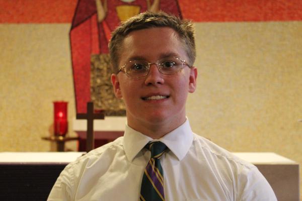 John Bohannon, a senior at Catholic High School in Little Rock, was raised Methodist but has attended Catholic schools his whole life. He is joining the Catholic Church this Easter. (Katie Zakrzewski)
