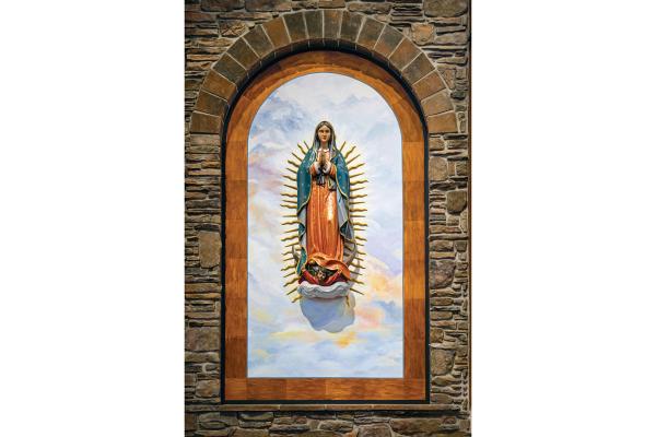 This photo by Jake Greeling of Bella Vista, of a relief sculpture of Our Lady of Guadalupe at St. Stephen Church in Bentonville, won first place in Arkansas Catholic's annual photo contest.
