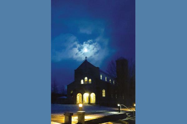 Honorable mention: St. Mary Church is seen in the snow under the night sky at Altus, by Aaron Breshears, also of Altus.